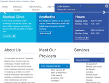 Tablet Screenshot of clearwatermedclinic.com